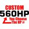 Custom Horsepower Decal / Sticker 01