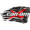 Distressed Can-Am American Flag Decal / Sticker 70