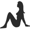 Naked Lady Decal / Sticker 02