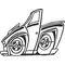 Toon Truck Decal / Sticker 01