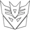 Transformers Decepticon Outline Decal / Sticker