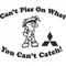 You Can't Piss on What You Can't Catch Mitsubishi Decal / Sticker