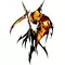 Flaming Grim Reaper Decal / Sticker 02