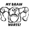 My Brain Hurts Decal / Sticker