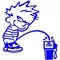 Z1 Pee on Gas Pump Full Color Decal / Sticker