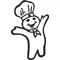 Pilsburry Doughboy  Decal / Sticker