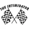 The Intimidator Checkered Flags  Decal / Sticker