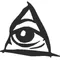 Triangle Eye Decal / Sticker