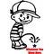 Z1 Pee On Decal / Sticker - Hat Boy Design