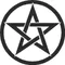 Pentagram Decal / Sticker 04