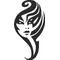 Woman's Face Tribal Decal / Sticker