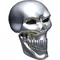 3D Chrome Skull 03 Decal / Sticker