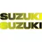 Black to Yellow Fade Suzuki Pair Decals / Stickers