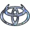 Blue Abalone Toyota Horns Decal / Sticker