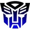 Black fade to Blue Autobot Decal / Sticker