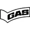 Gas Blue Jeans Decal / Sticker