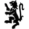 Rampant Lion Decal / Sticker 02