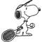 Tennis Snoopy Decal / Sticker 07