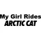 My Girl Rides Arctic Cat Decal / Sticker