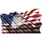 American Flag Waving Eagle Decal / Sticker 08