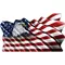 American Flag Eagle Waving Decal / Sticker 12