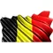 Belgium Flag Waving Decal / Sticker