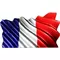 France Flag Waving Decal / Sticker