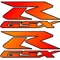 Red to Orange GSXR pair Decals / Stickers