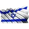 Israeli Flag Waving Decal / Sticker