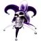 Purple Jester Skull Decal / Sticker