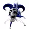 Blue Jester Skull Decal / Sticker