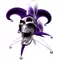 Purple Jester Skull Decal / Sticker