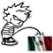 Z1 Pee On Mexican Flag Decal / Sticker