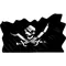 Pirate Flag Waving Decal / Sticker