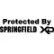 Protected By Springfield XD Decal / Sticker 08