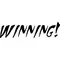Winning! Charlie Sheen Decal / Sticker