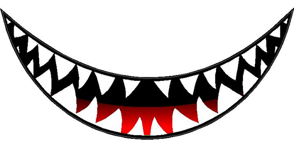 Shark Teeth Decal Sticker 17 - teletubbies roblox decal