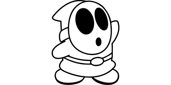 Shy Guy Coloring Page Coloring Pages