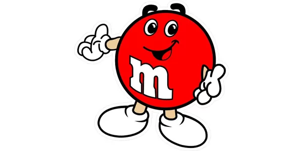M&M's Logo Decal Sticker - M&M-LOGO-DECAL - Thriftysigns