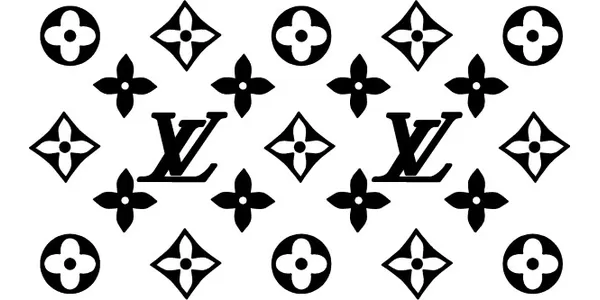 Logo Images In Collection - Louis Vuitton Symbol Black And White