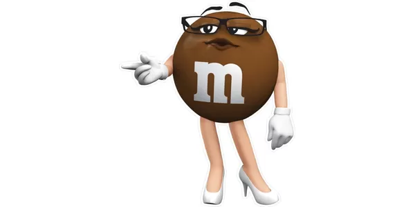 Vision Signs Brown M&M Sticker Bumper Sticker Vinyl Decal 5