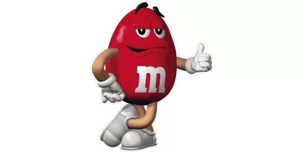 Red M&M Decal / Sticker 35