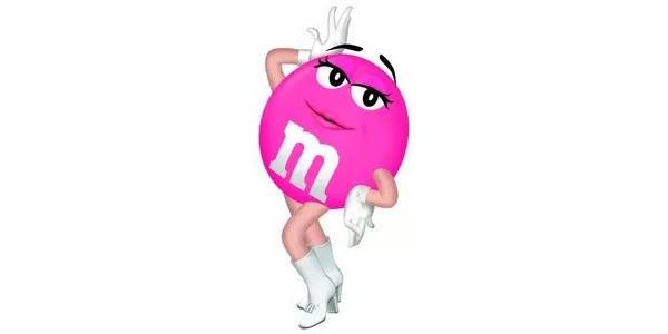 2007 magazine ad M&M's PERSONALIZED mms M&M PINK