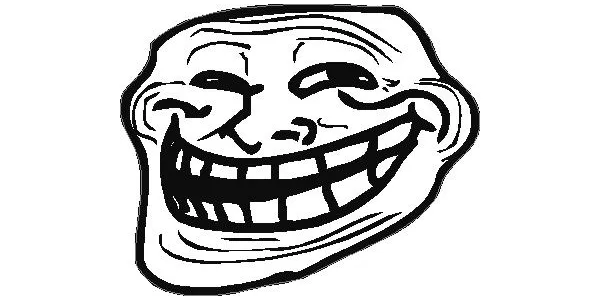 Internet troll Trollface Decal Meme Father, meme, face, hand, monochrome png