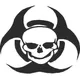 Biohazard Skull Decal / Sticker