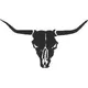 Bull Skull Longhorn Decal / Sticker 06