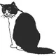 Cat Decal / Sticker 02