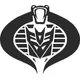 Decepticon Cobra Commander Decal / Sticker