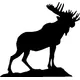 Moose Decal / Sticker 02