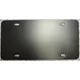 zz Plastic Black Blank License Plate